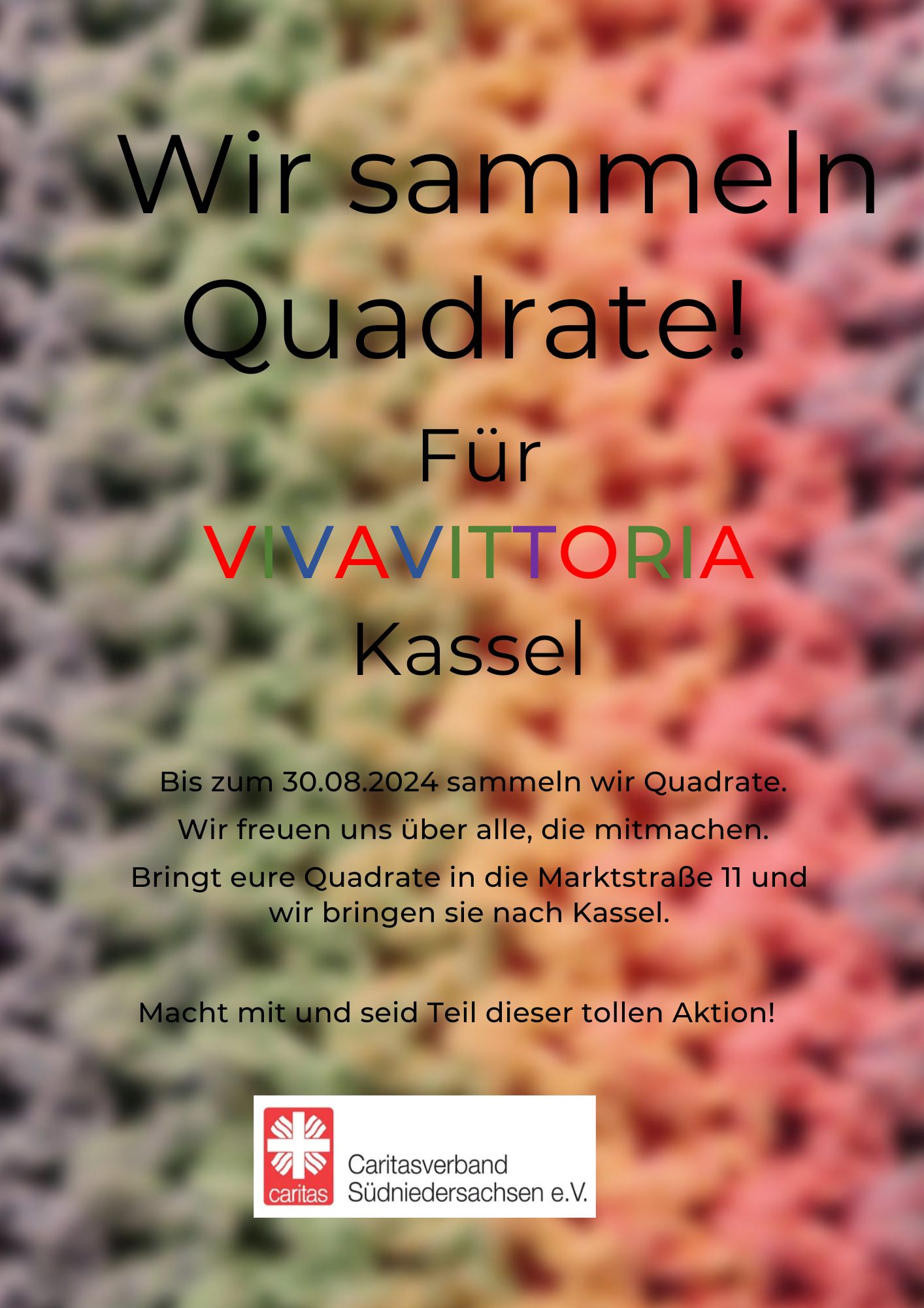 Plakat Wir sammeln Quadrate