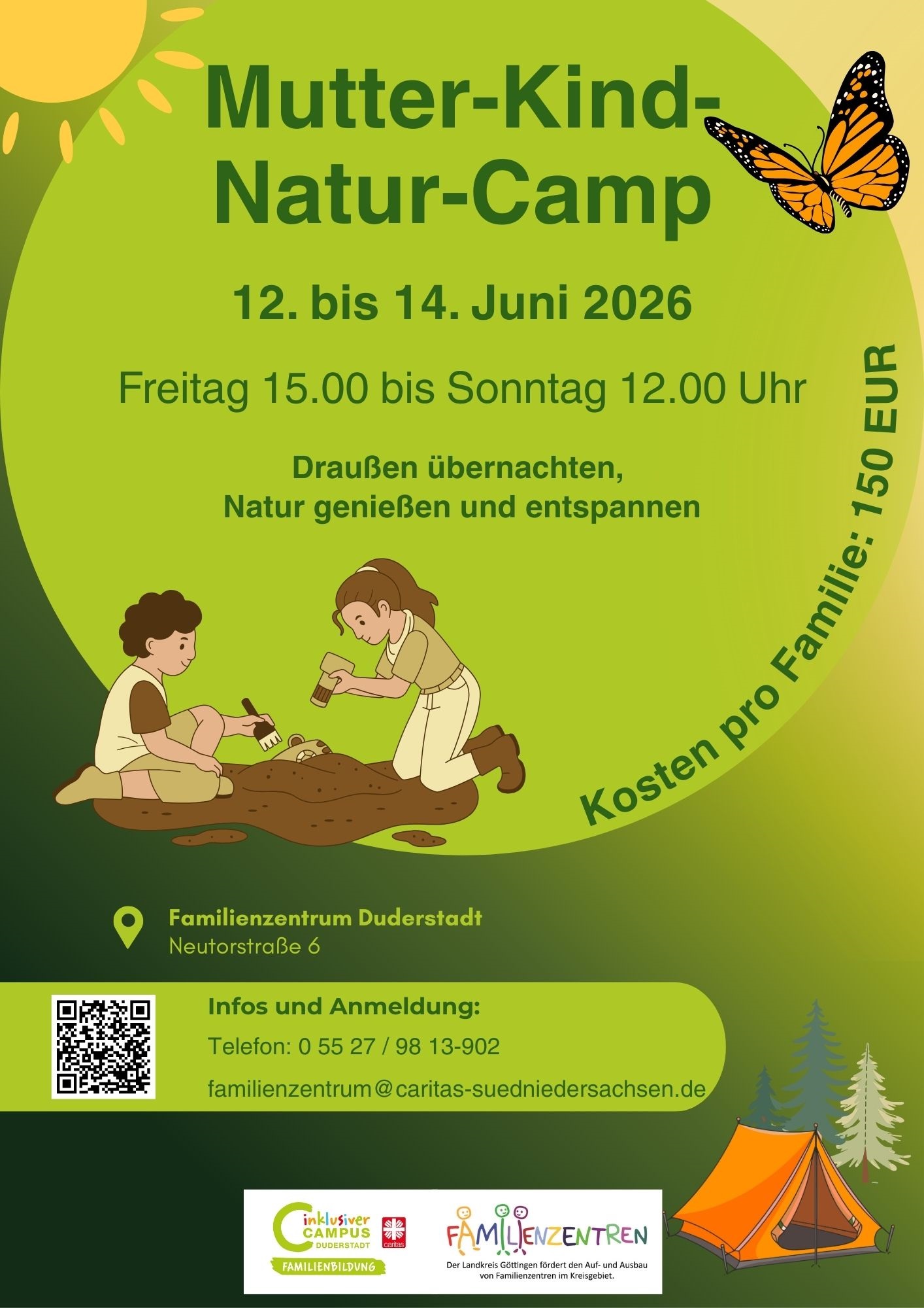 Plakat: Mutter-Kind-Natur-Camp