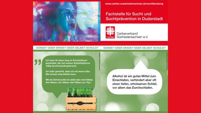 Ausstellung „Sünde? Oder Spaß? Oder selbst schuld?“ der Fachstelle für Sucht und Suchtprävention der Caritas Südniedersachsen