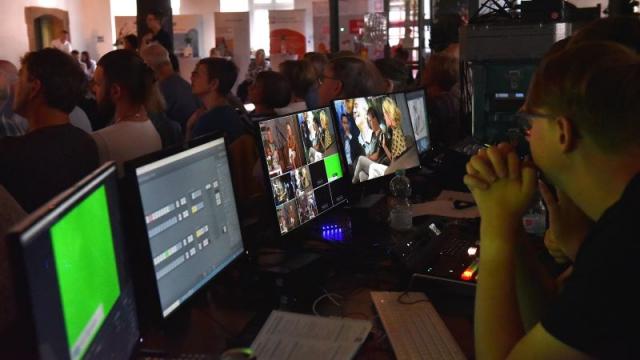 Die Video-AG des Eichsfeld-Gymnasiums Duderstadt sorgte für die Technik. | Foto: Iris Blank / kpvd