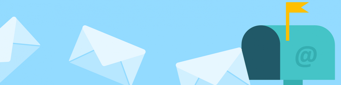 Grafik mit Briefen, die in einen Briefkasten flattern | Bild von Tumisu auf pixabay